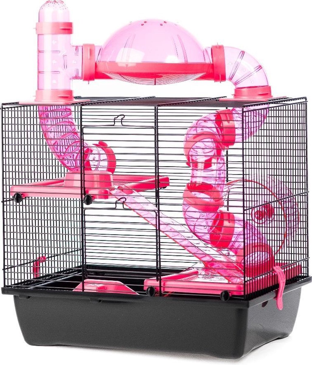 Knaagdierkooi BECKY Terrace Pink - 42x29x50cm