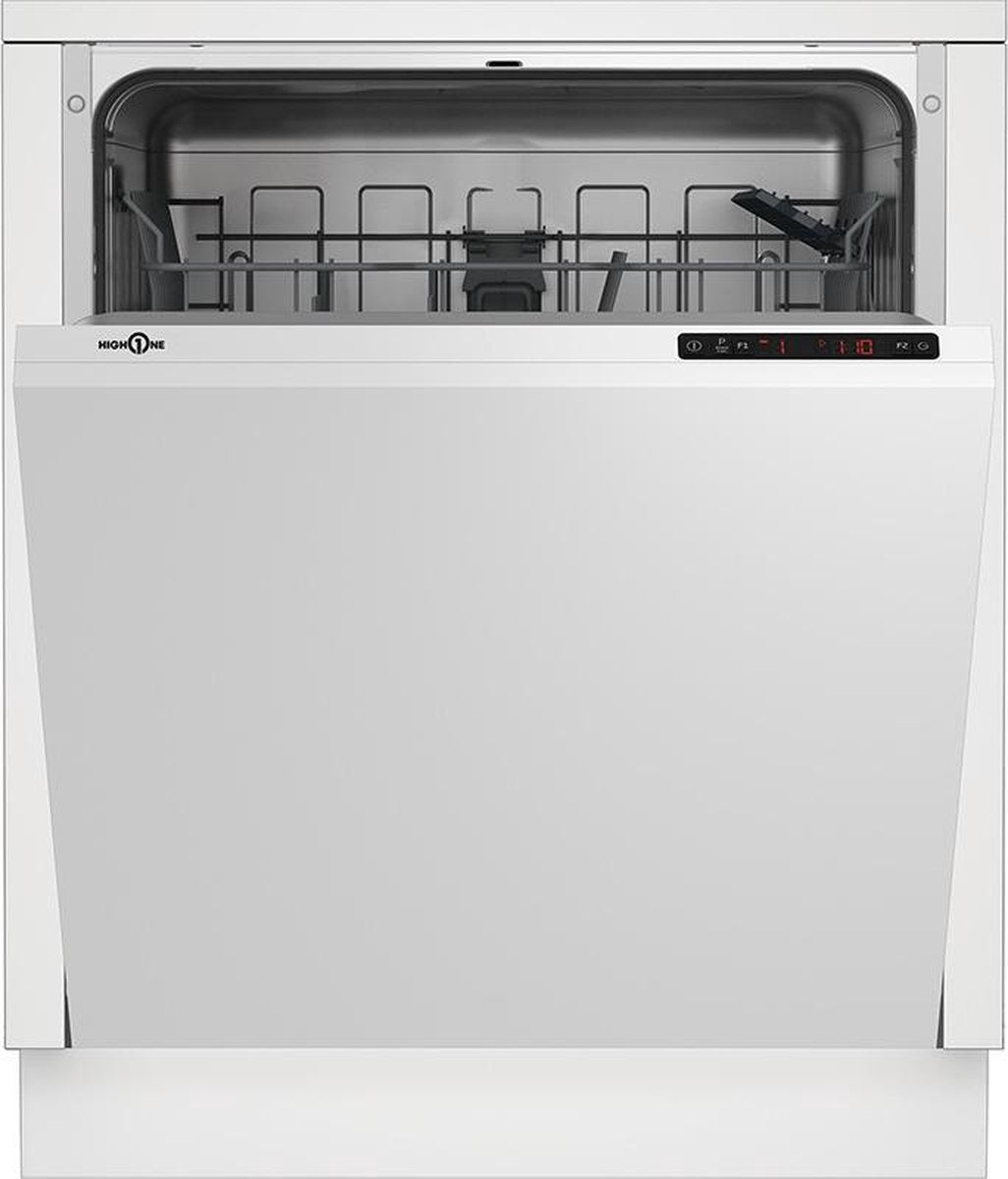 HIGH ONE FBI 13S49 E W205T - Inbouw vaatwasser - Onzichtbaar bedieningspaneel - Full inbouw - 60 cm - eenvoudig