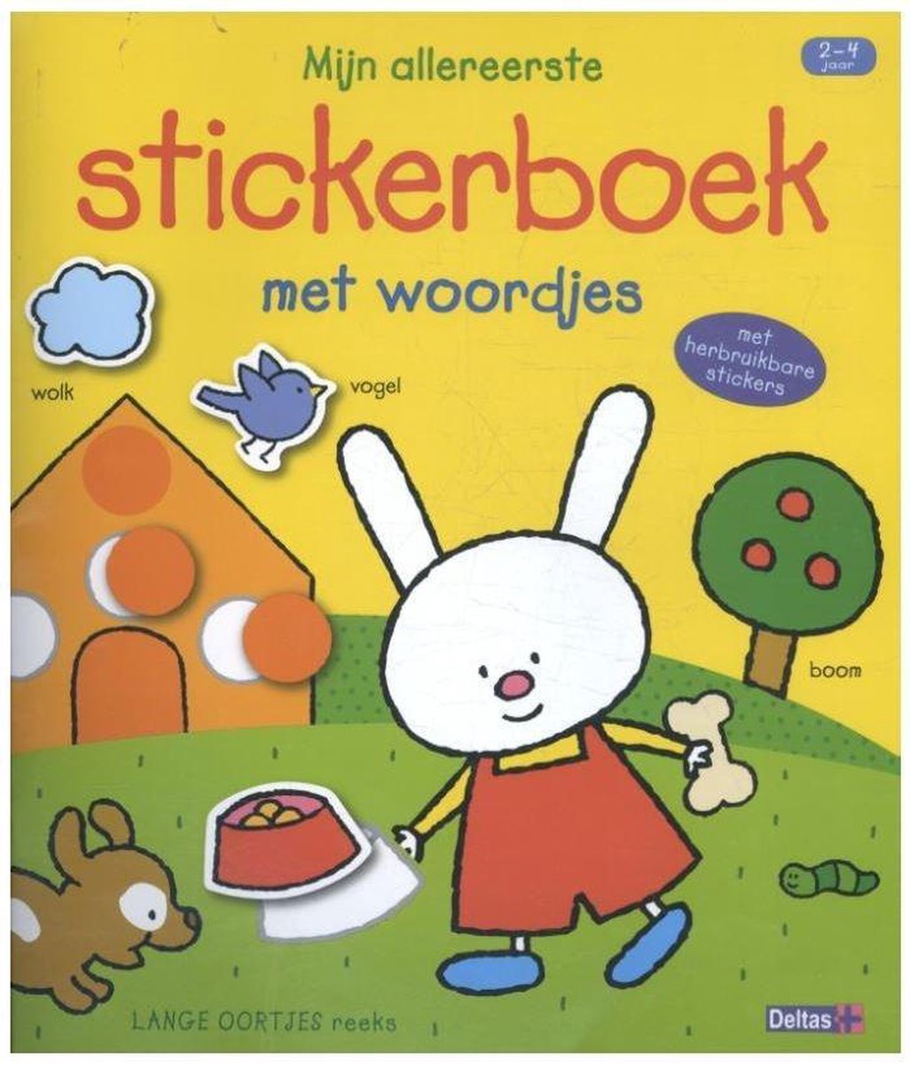 Deltas Lange Oortjes- Mijn allereerste stickerboek met woordjes (2-4 j.)