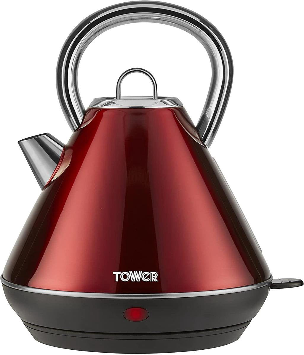 Tower Infinity Rapid Boil traditionele Retro Waterkoker 1.8 Liter roestvrij staal