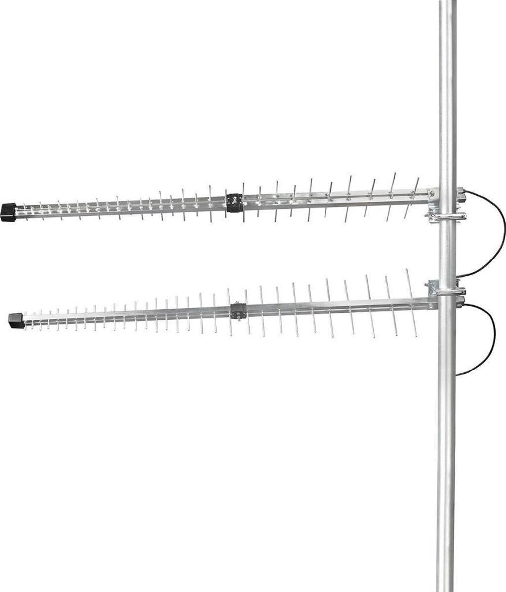 3G / 4G-Antenne | GSM / 3G / 4G | Voor buiten | 698-2700 MHz | Versterking: 15 dB | Zilver