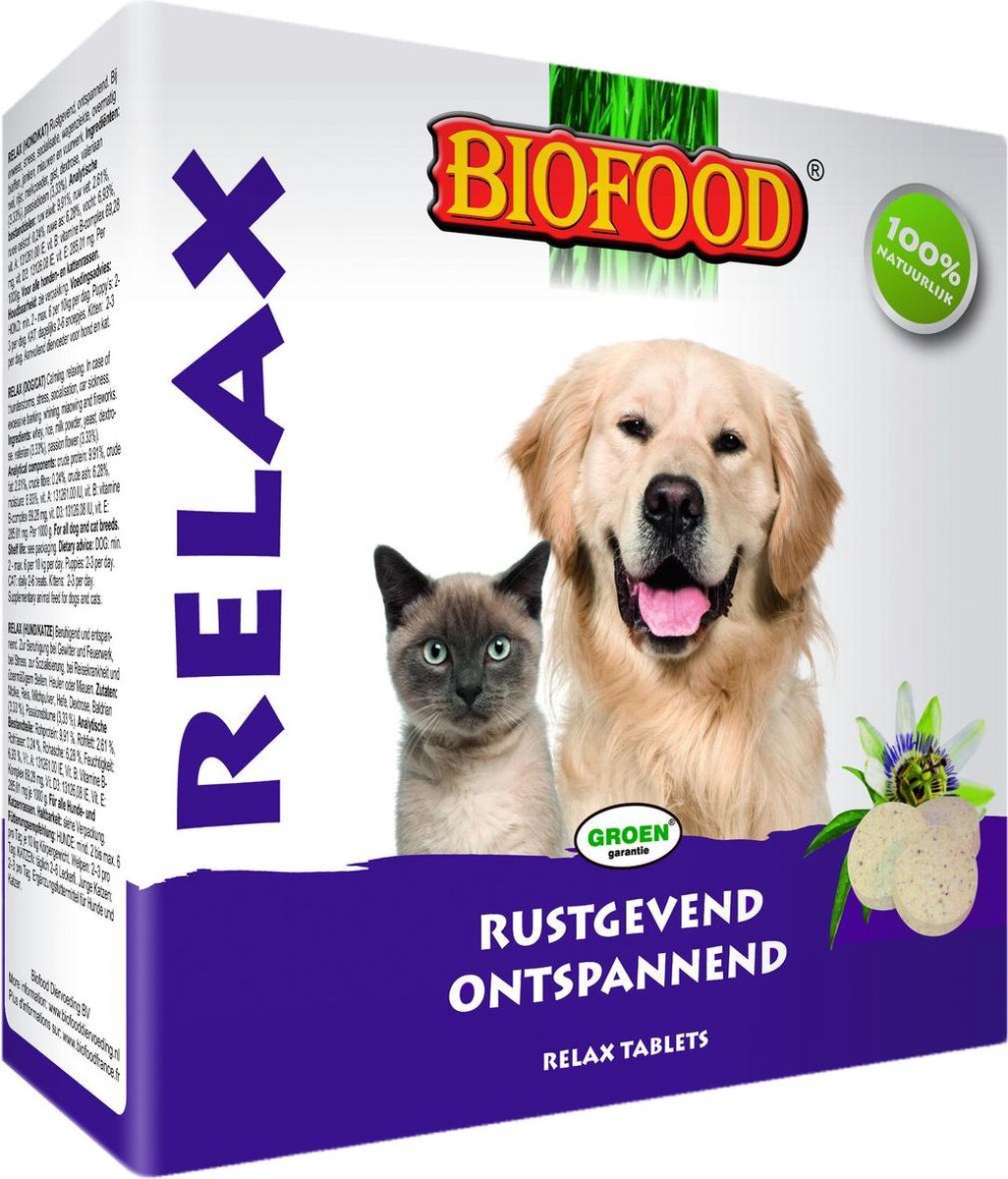 Biofood Relax Hond/Kat Rustgevend/Kalmerend 100 Stuks