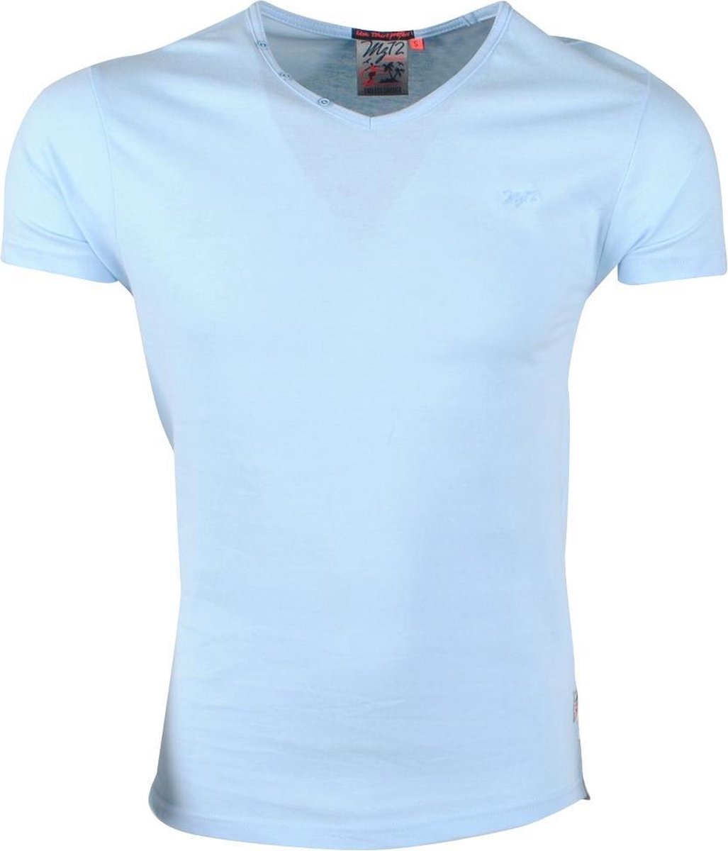 MZ72 - Heren T-Shirt - Toocolor Pastel - Blauw
