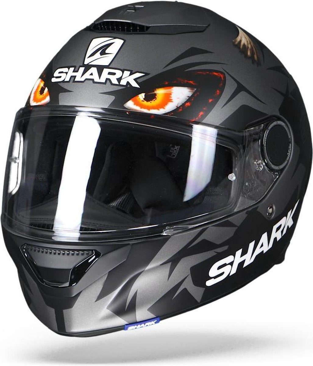 Shark Spartan 1.2 Lorenzo Austrian Aka Mat Antraciet Zwart Integraalhelm - Motorhelm - Maat XL