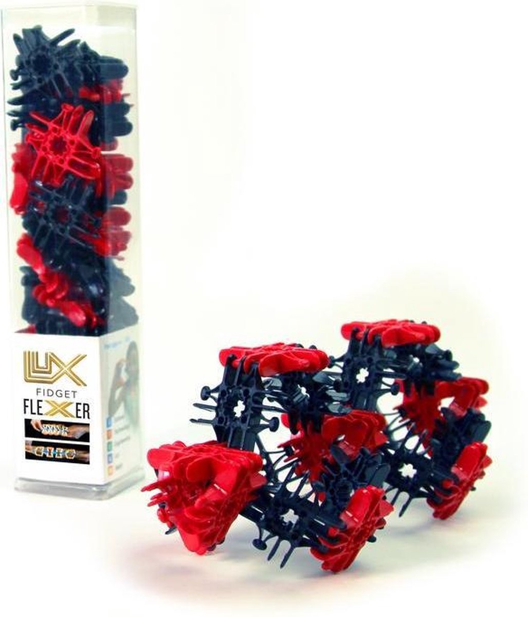 Lux Blox Fidget Flexers - Red & Black