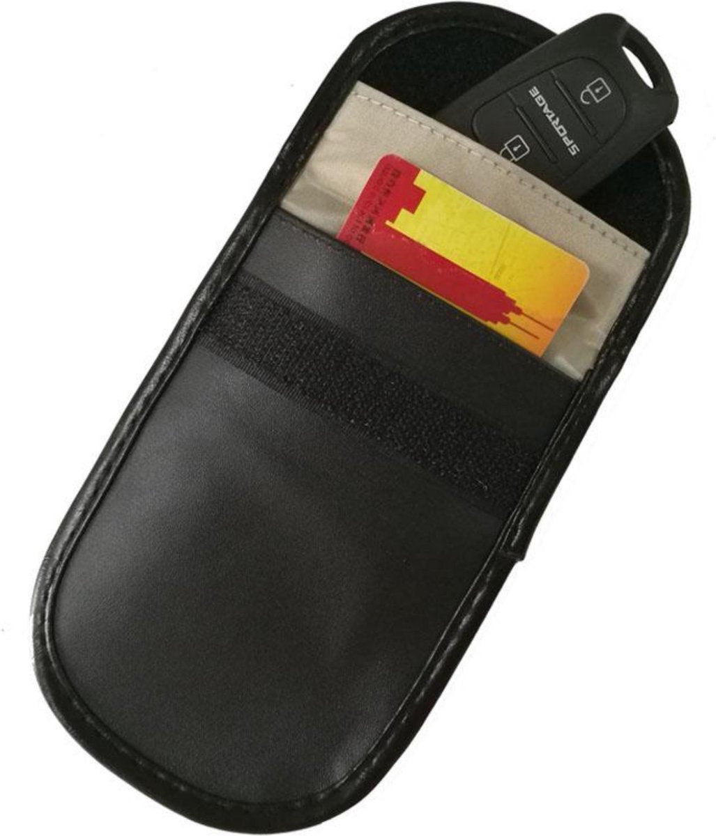 KELERINO. Autosleutel RFID Beschermhoes - Leder - Anti Diefstal