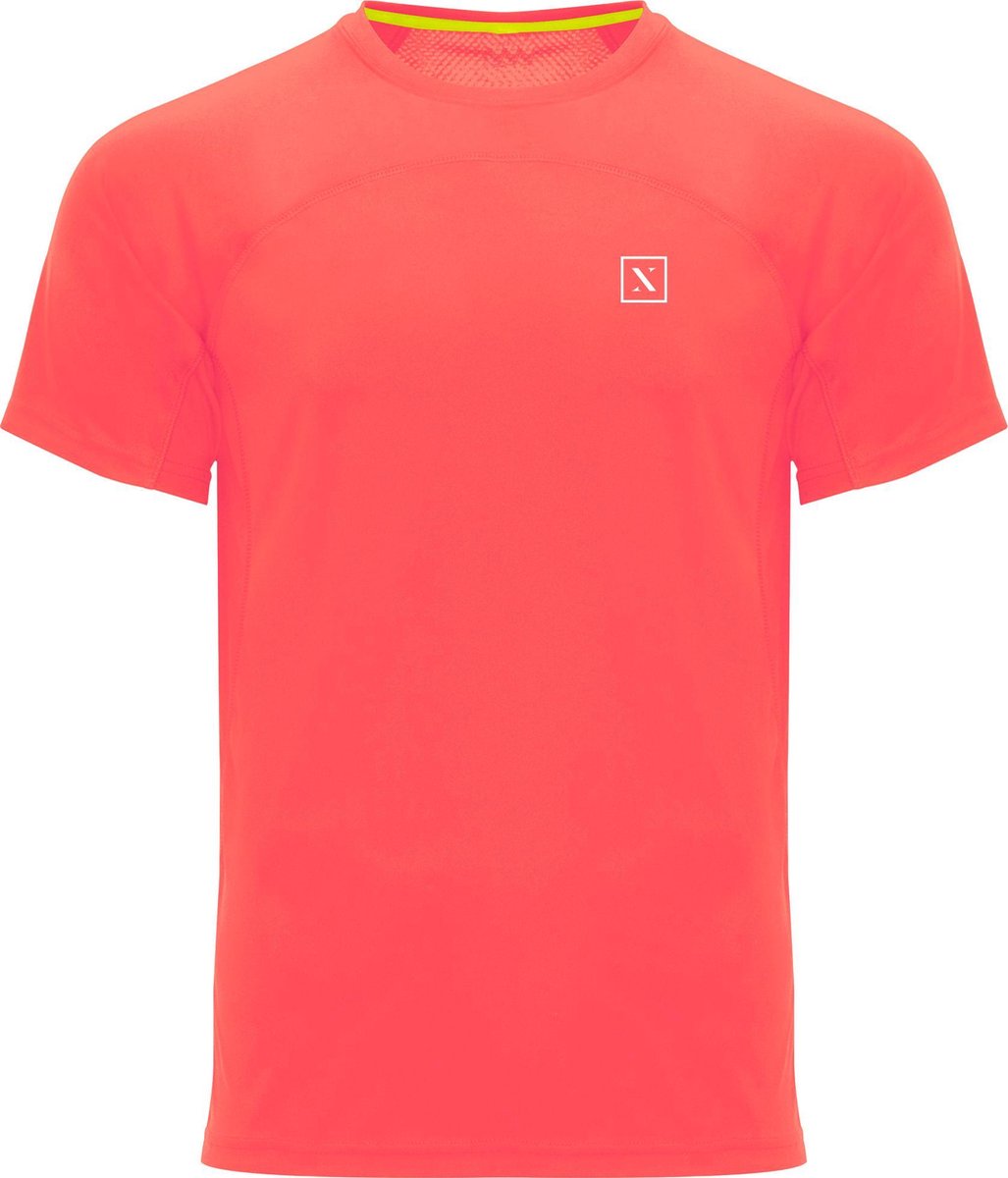 LXURY Comp T-Shirt Coral Maat XL - Shirt - Sportshirt - Trainingskleding - Fitness shirt - Sportkleding - Performance shirt - Heren