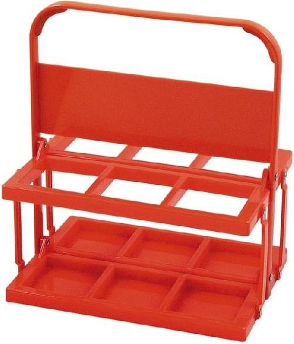 Atipick Bidonkrat 6 Bidons Opklapbaar Pvc Rood
