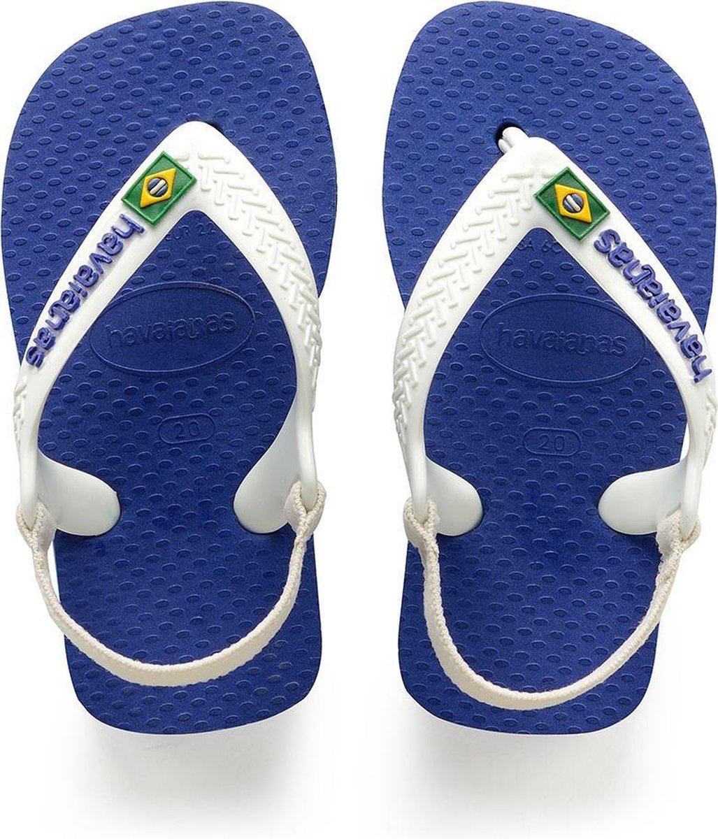 Havaianas Baby Brasil Logo II Jongens Slippers - Marine Blue - Maat 23/24