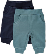 Minymo Joggingbroeken Jongens Katoen Blauw 2-delig Maat 68