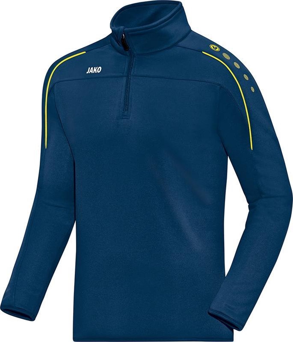 Jako Ziptop Classico Nacht Blauw-Citroen Maat 3XL