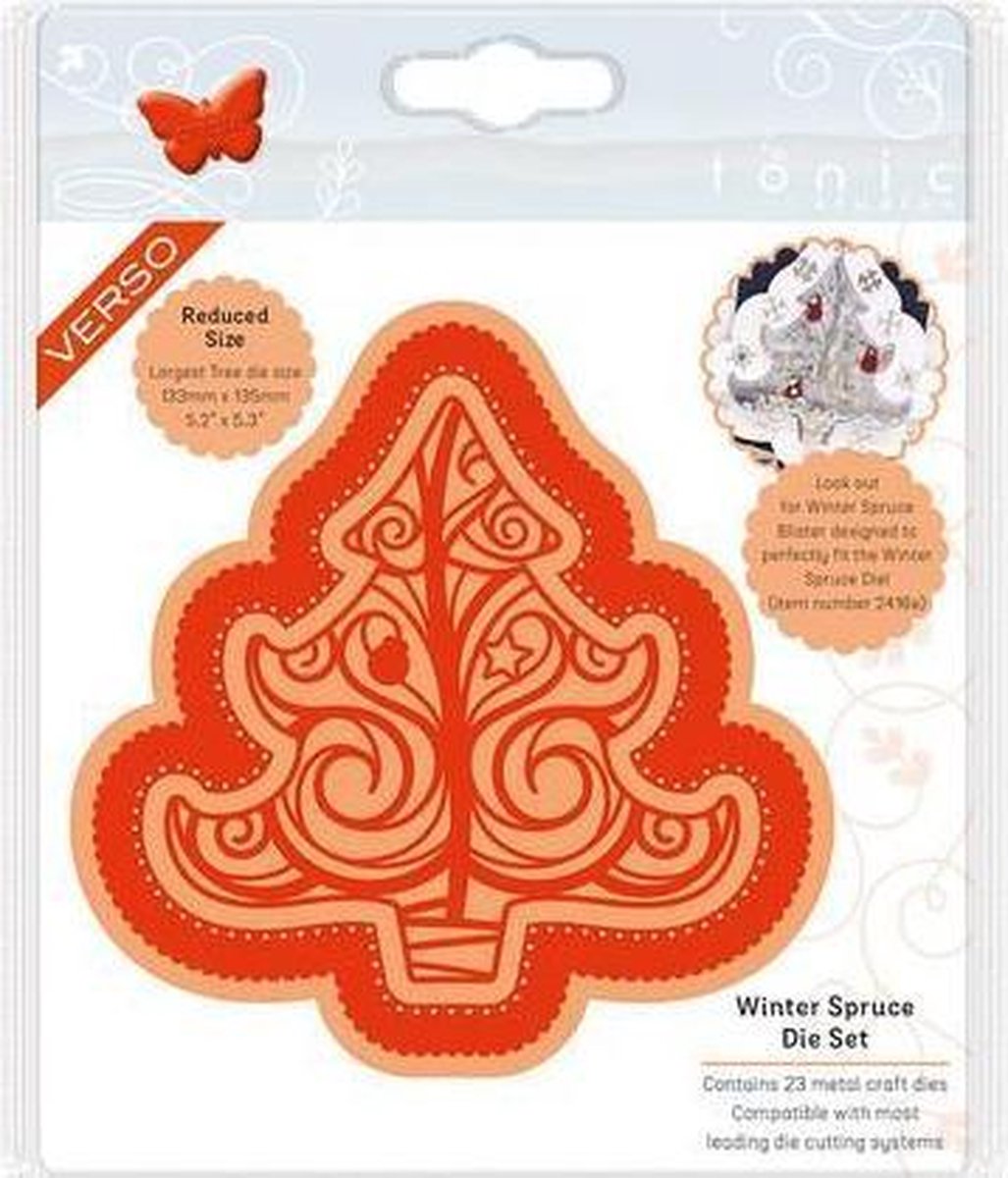 Tonic Studios Die -  Ess. Winter Spruce Die Set 2415E