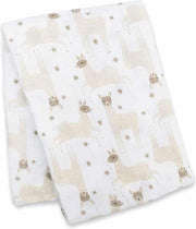 Lulujo swaddle 100% katoen 120x120 - Modern Llama