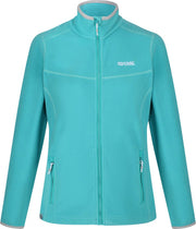 Dames Floreo II Middelzware fleece met volledige rits Outdoortrui Groen