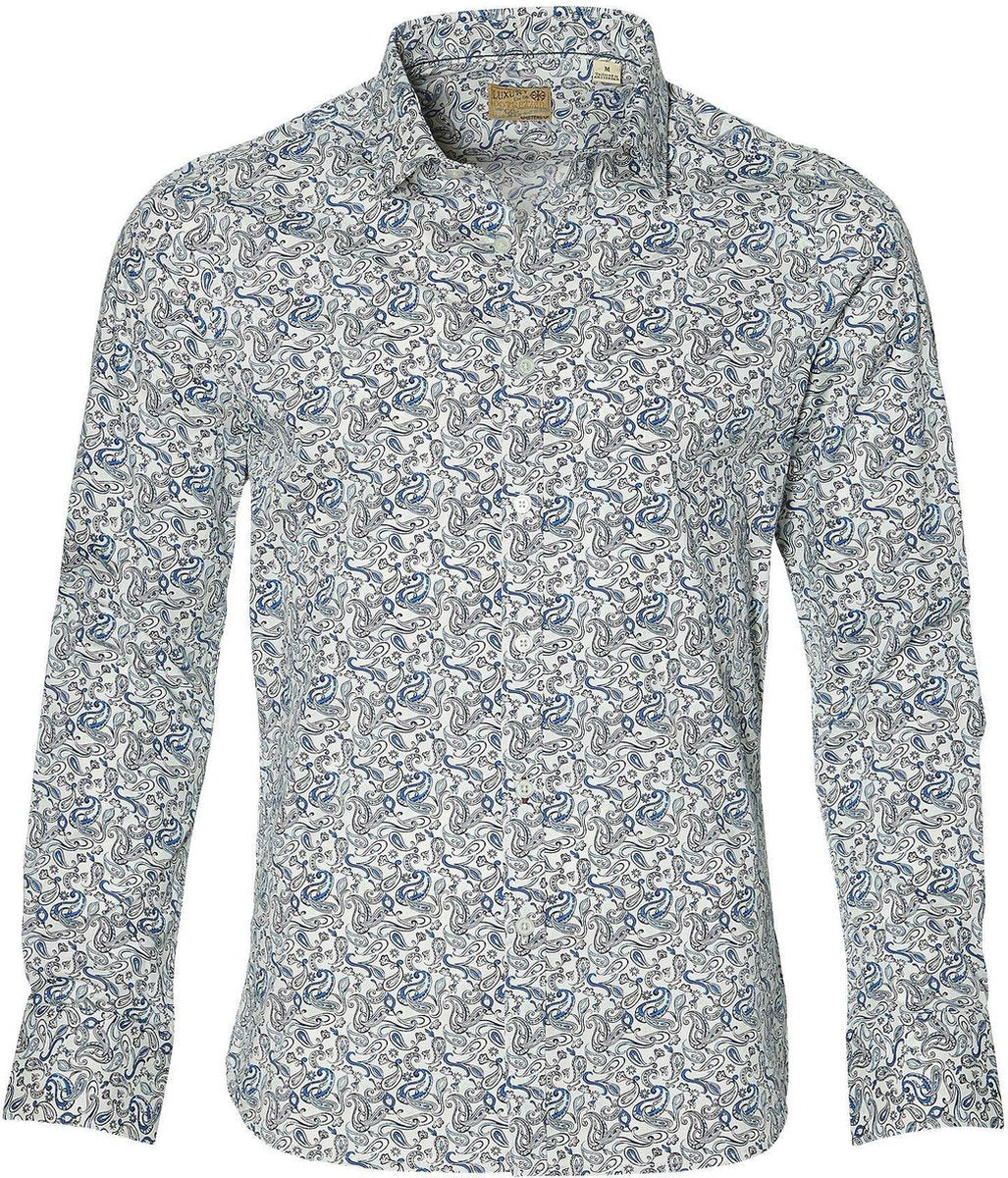 Dstrezzed Overhemd - Slim Fit - Blauw - XXL