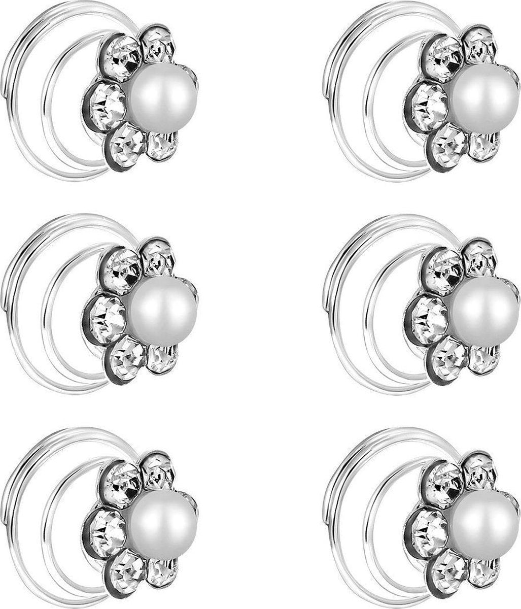 Haarcurlies in de vorm van een bloem