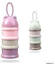 Melkpoeder doseerdoosjes · PAARS · Melkpoeder bewaarbakjes · Melkpoeder toren · BPA FREE