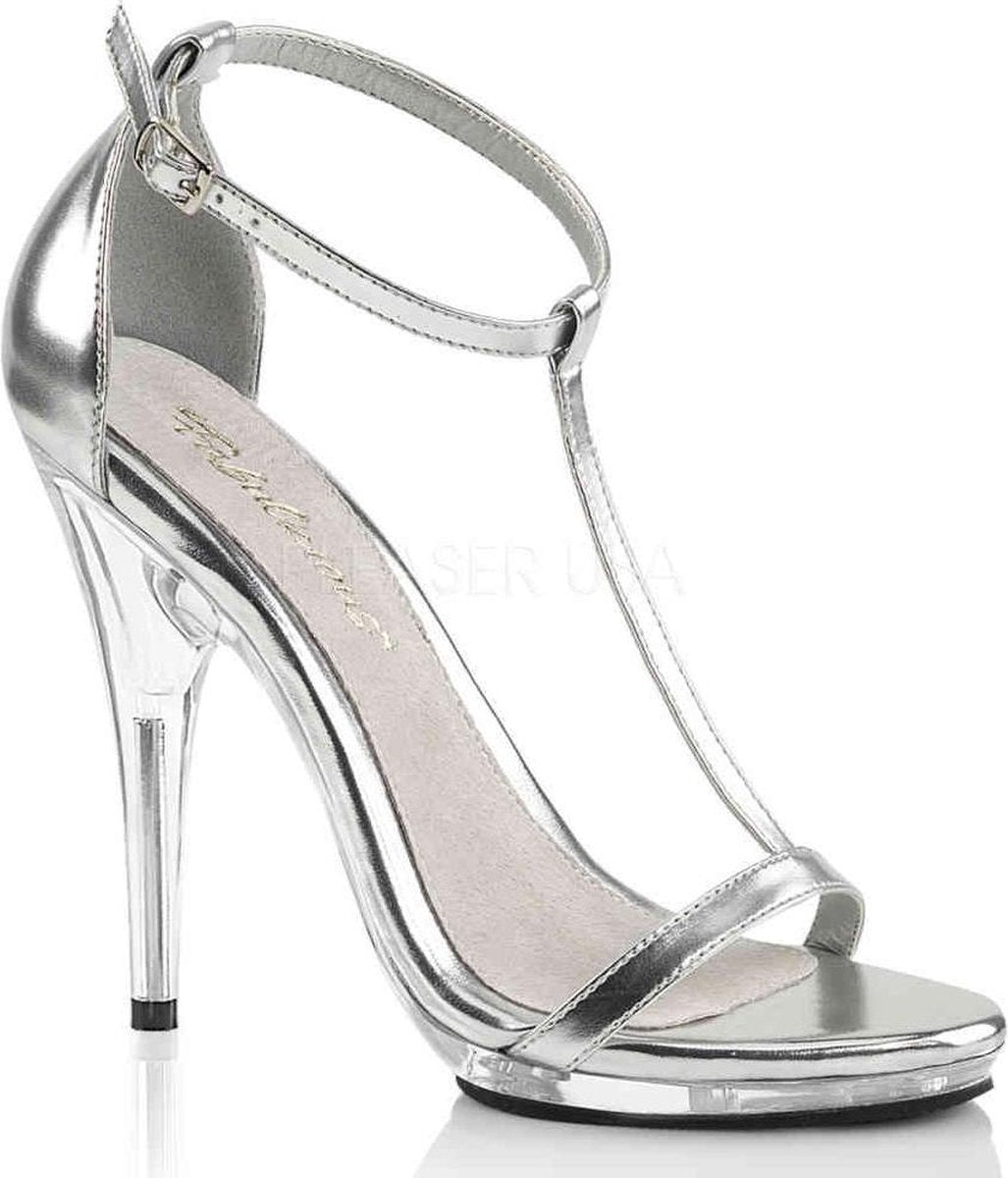 Fabulicious Hoge hakken -37 Shoes- POISE-526 US 7 Zilverkleurig