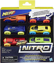 Hasbro Nerf Nitro foam racers 6-pack