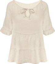 Top Katoen Beige