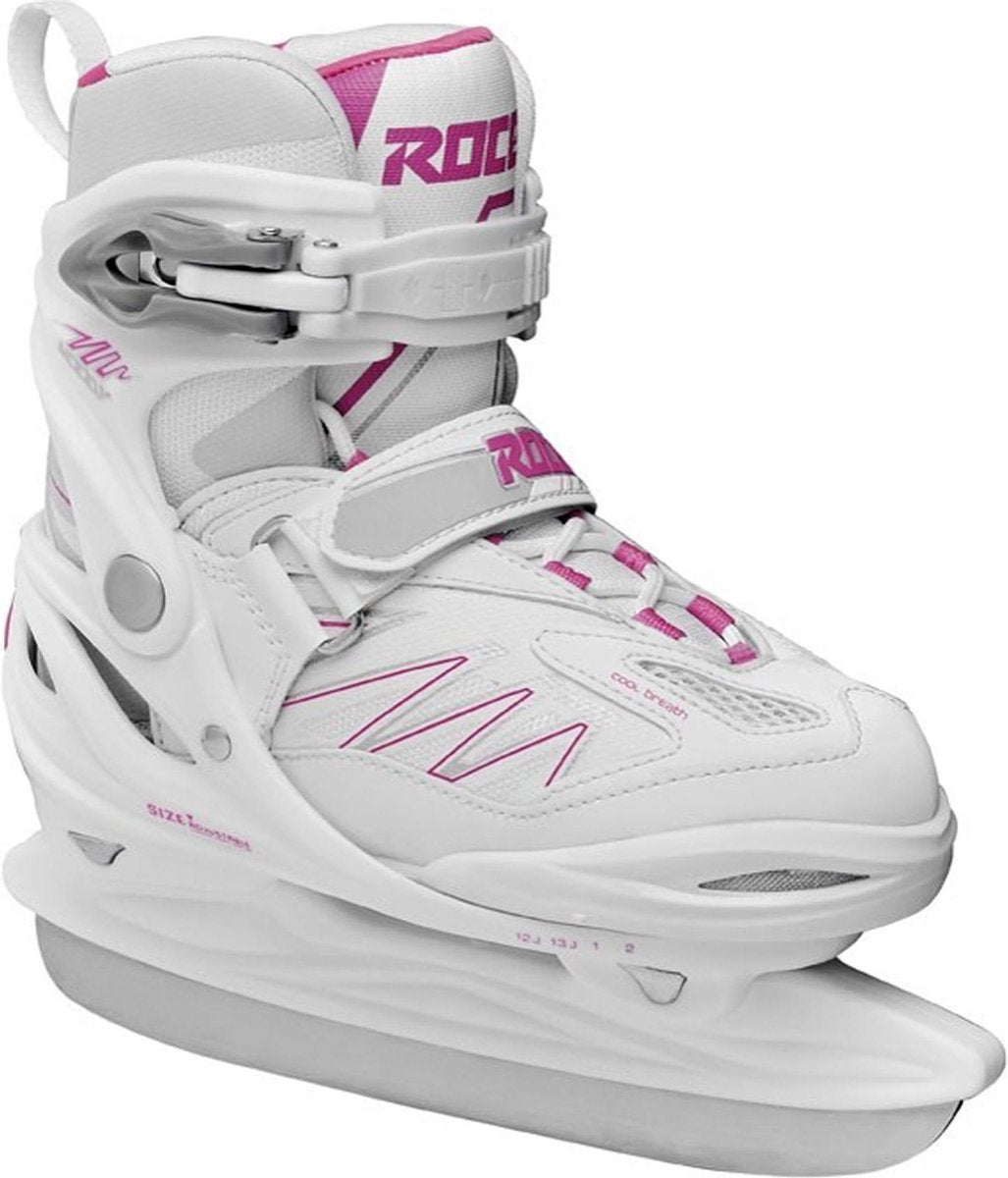 Roces Schaatsen - Maat 36-40 - Meisjes - wit/roze/zilver
