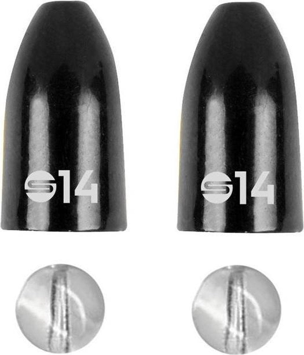 Freestyle - Brass - bullet sinkers - loodje met kraal - 2 stuks - 14 gram
