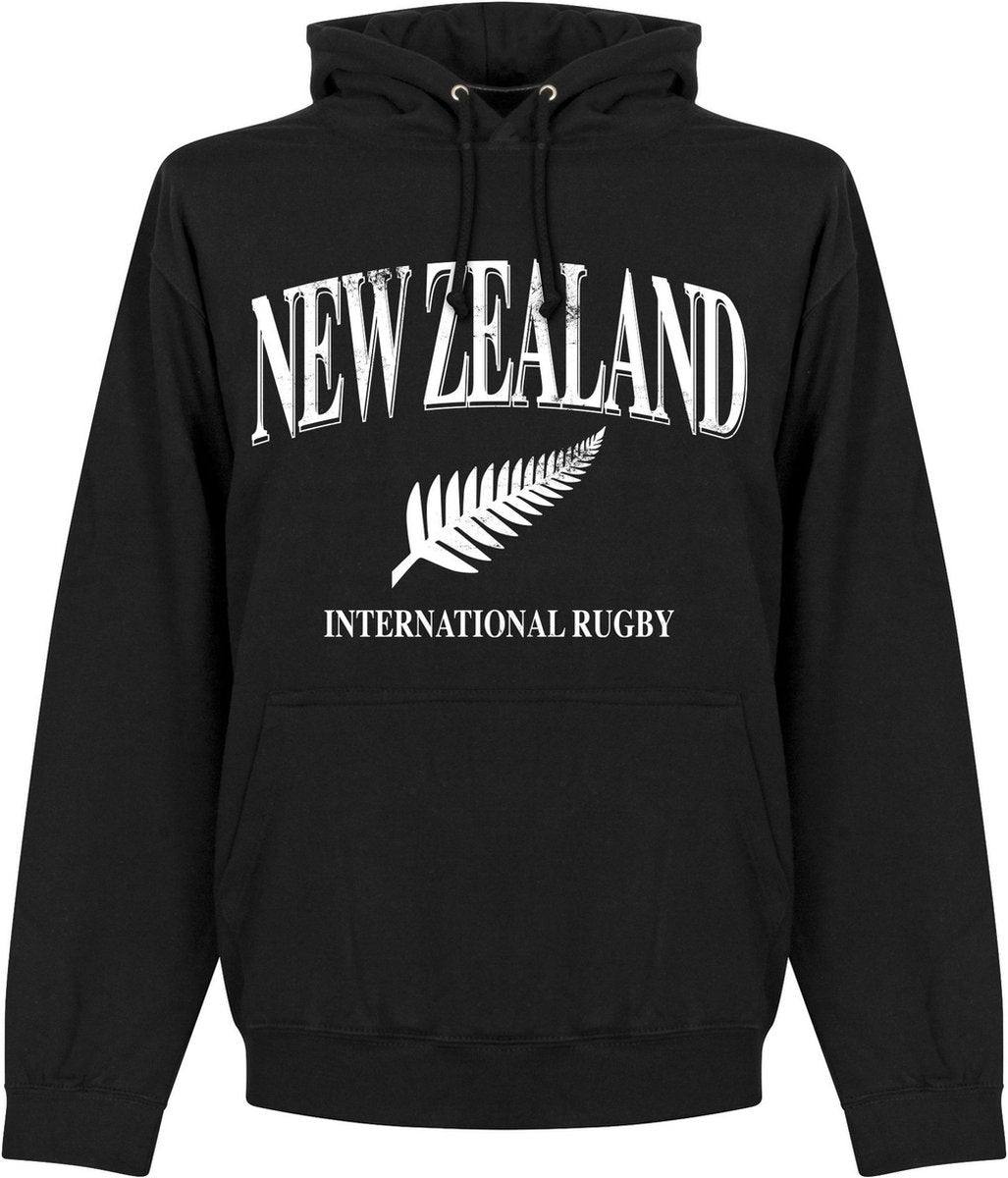 Nieuw Zeeland Rugby Hoodie - Zwart - S