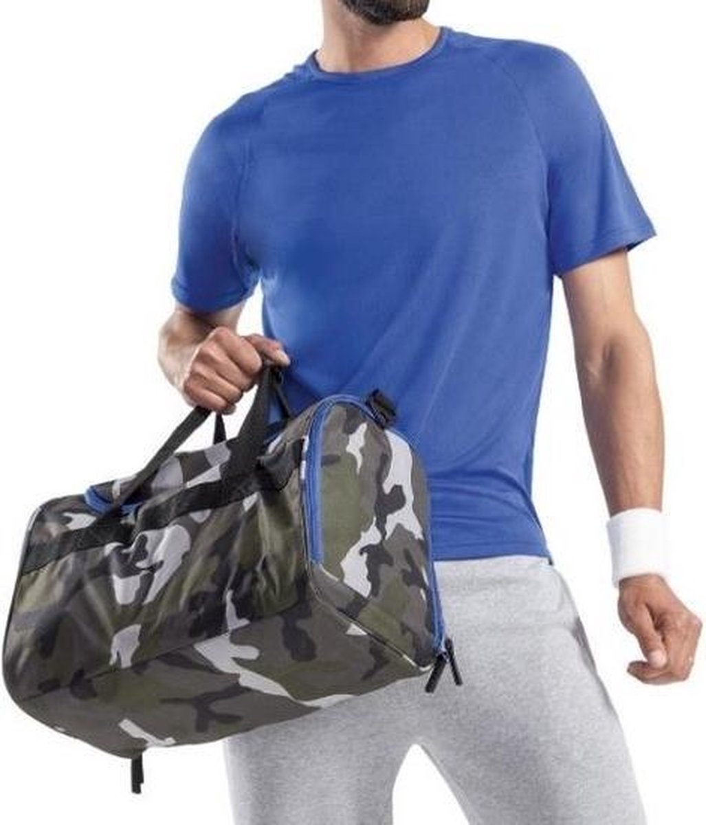 Camouflage print sporttas