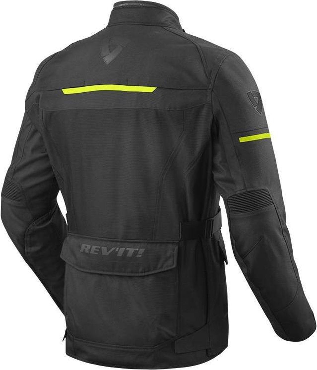 REV'IT! Safari 3 Sand Black Textile Motorcycle Jacket XL