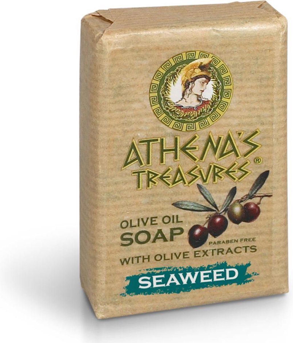 Pharmaid Athenas Treasures Eco Olijf zeep Seaweed 100gr |Natuurlijk Goed