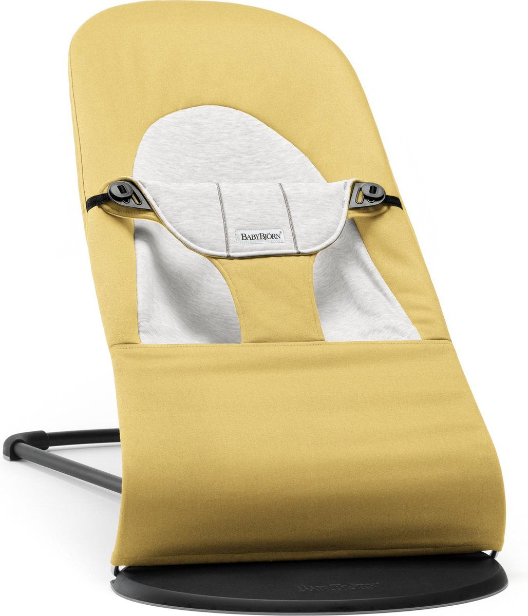 BABYBJÖRN Wipstoel Balance Soft -  Geel-Grijs Cotton-Jersey