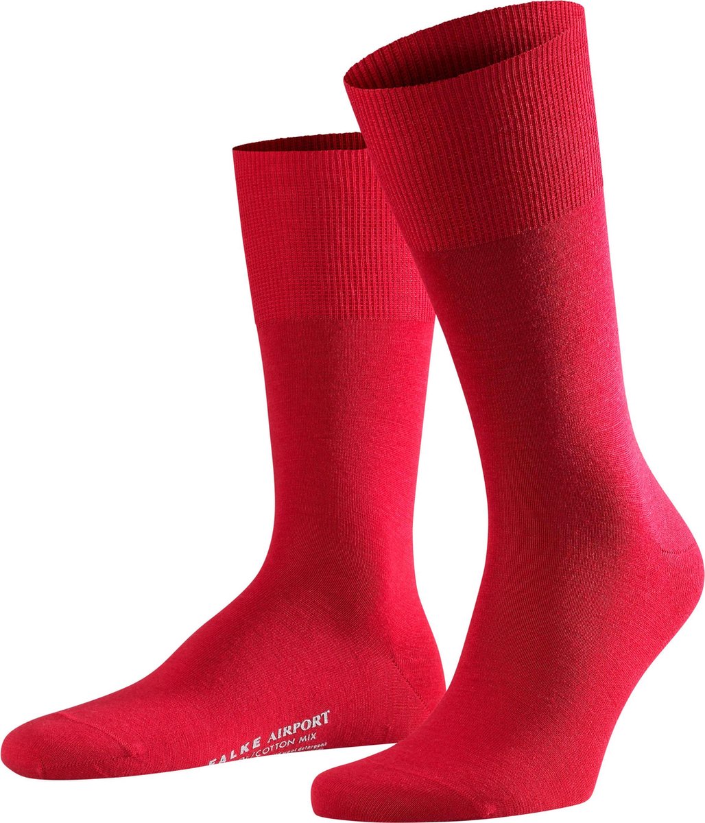 FALKE Airport Heren Sokken - Scarlet - Maat 47-48