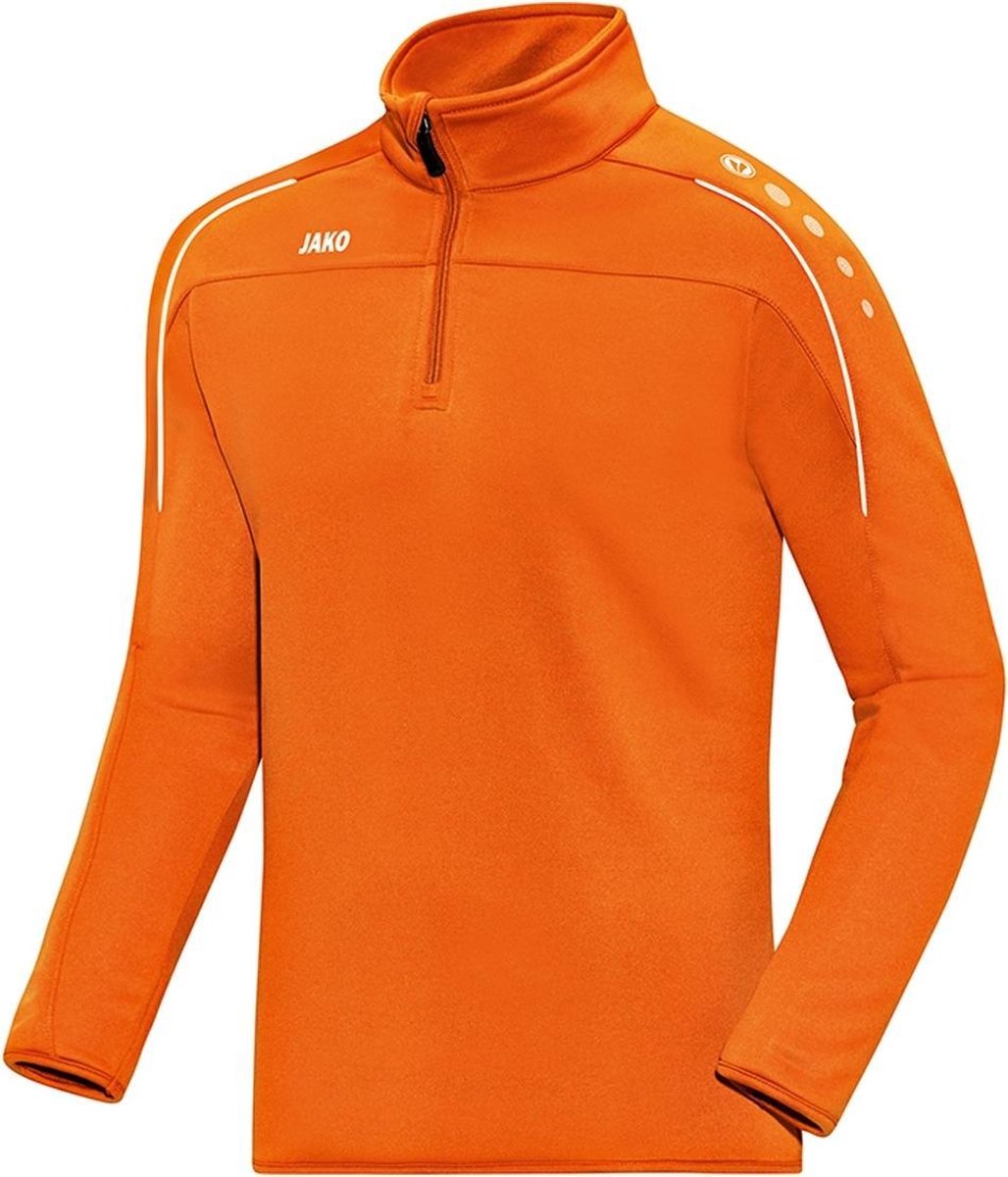Jako Ziptop Classico Fluo Oranje Maat L