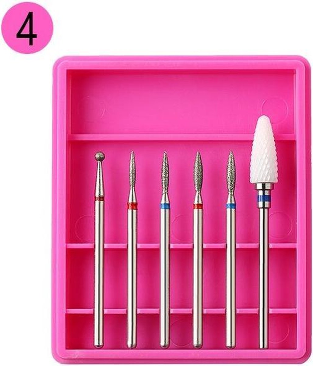 Keramische Frees - Pedicure en Manicure - Keramische Nail Boren Set - 6 Stuks (4)