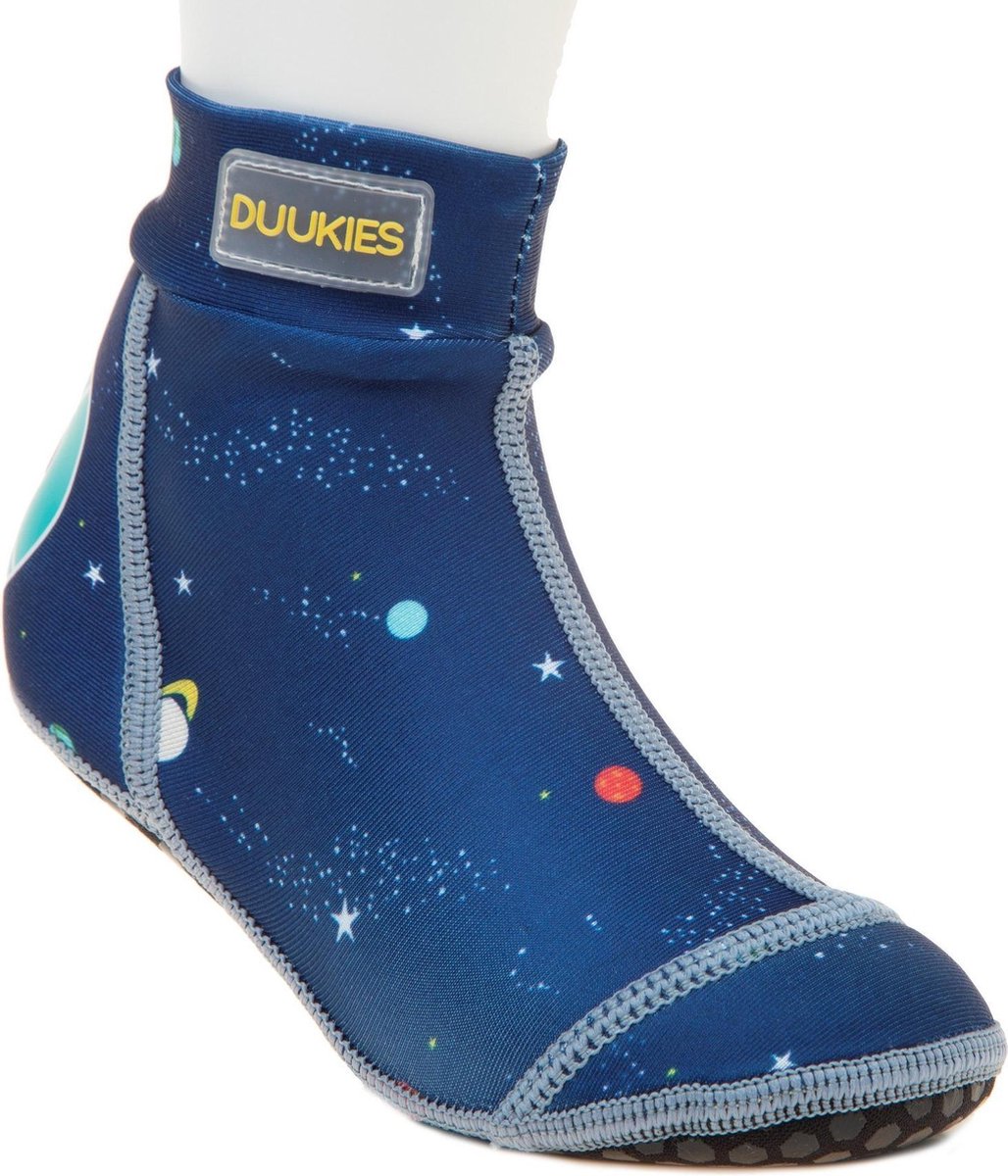 Duukies - Jongens UV-strandsokken - Planets Blue - Donkerblauw - maat 20-21EU