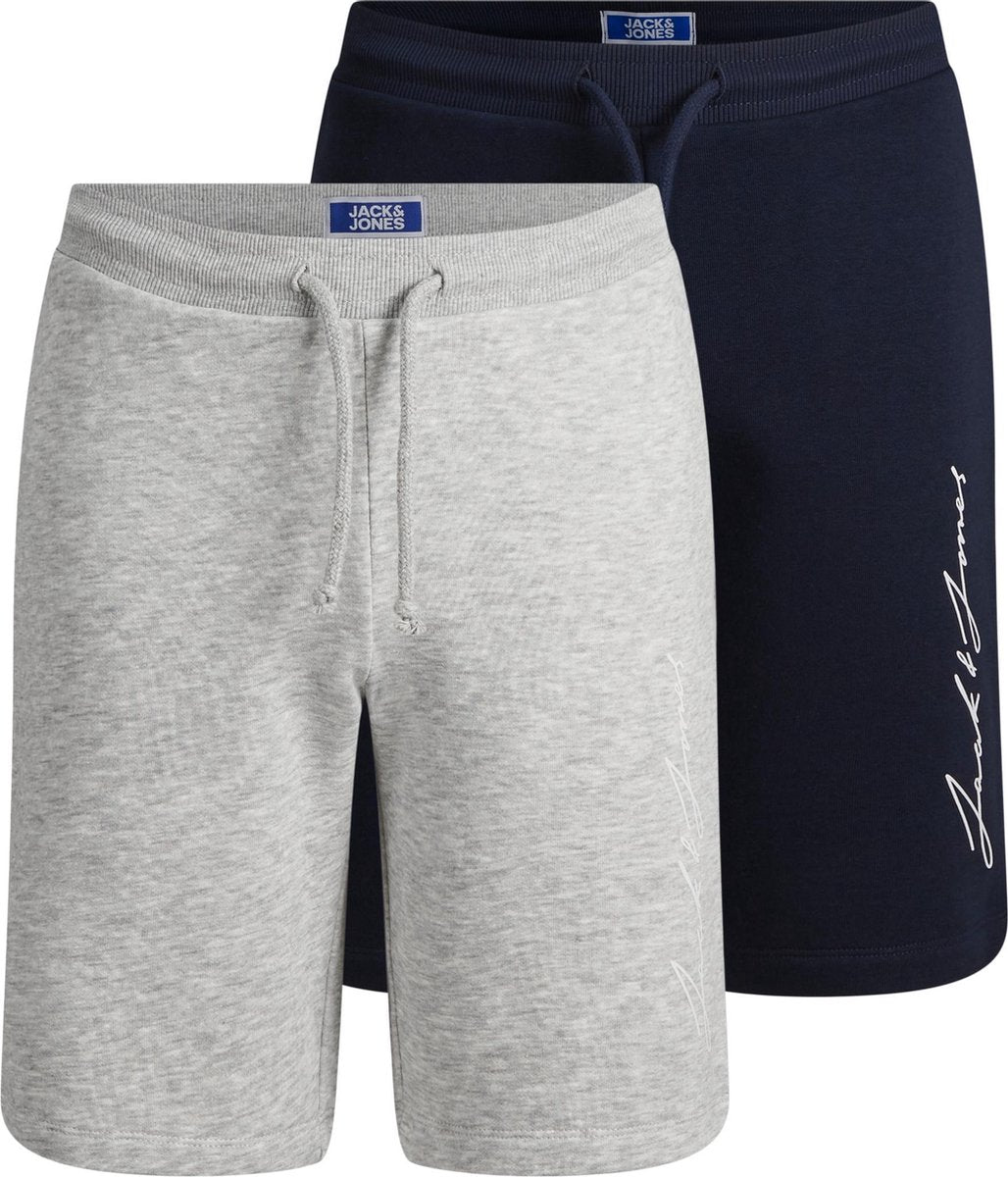 JACK&JONES JUNIOR JJILEON SWEAT SHORTS 2 PACK JR Jongens Broek - Maat 128