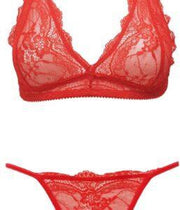 Ouno - Sexy lingerie set - 2 parts - size L/XL - uitdagend Rood - gave Cadeaubox - j5295 - ideaal om te geven of te ontvangen