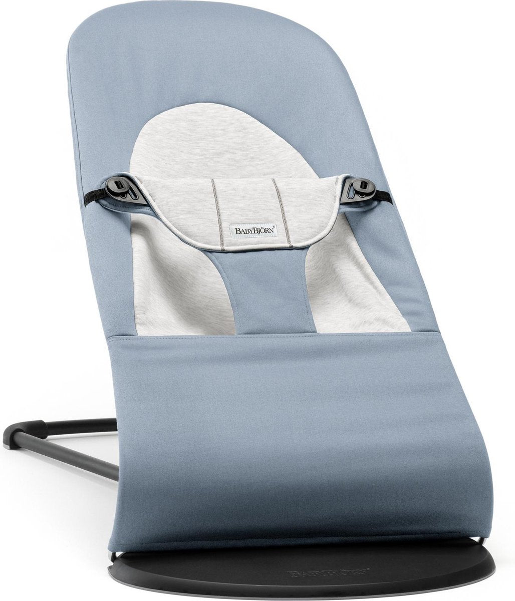 BABYBJÖRN Wipstoel Balance Soft - Blauw-Grijs Cotton-Jersey