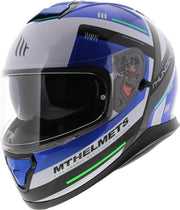 MT Thunder III SV helm Carry zwart wit blauw