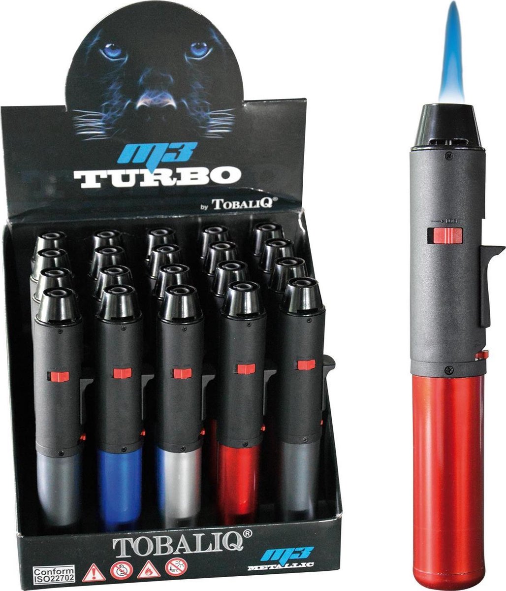 Pyrotorch Pen Torch Metallic - Aansteker - Gasbrander Met Stormvlam