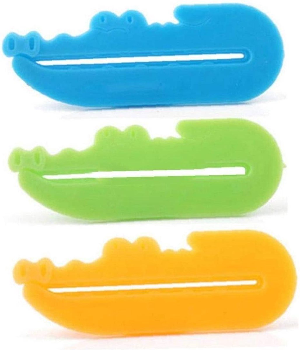 Doodadeals® | Tube Uitknijper | Tandpasta Knijper | Tube Knijper | Tube Squeezer | Tandpasta Leegmaker | Krokodillen | Groen
