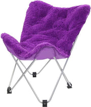 Oventure Fluffy Chair kampeerstoel - paars