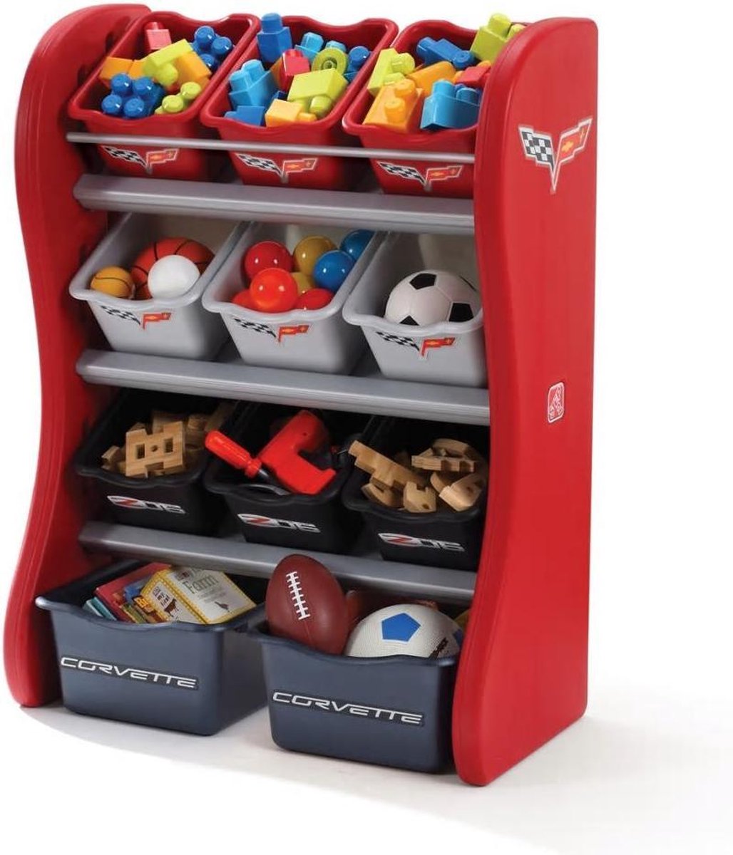 Step2 Speelgoedorganiser voor kinderen Corvette