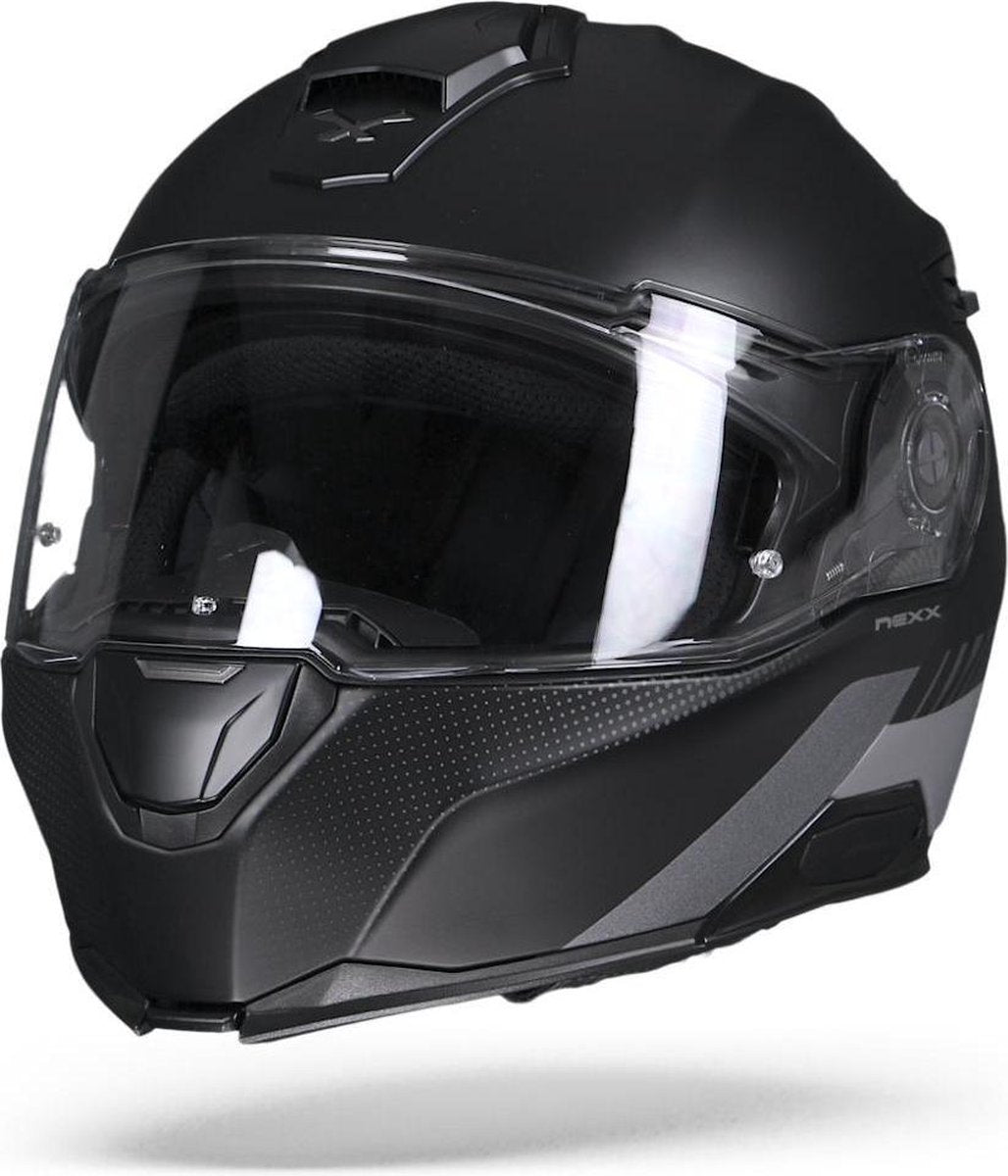 Nexx X.Vilitur Latitude Mat Zwart Titanium Systeemhelm - Motorhelm - Maat XL