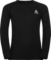 Odlo BL TOP Crew neck l/s ACTIVE WARM ECO KID Black - Maat 128