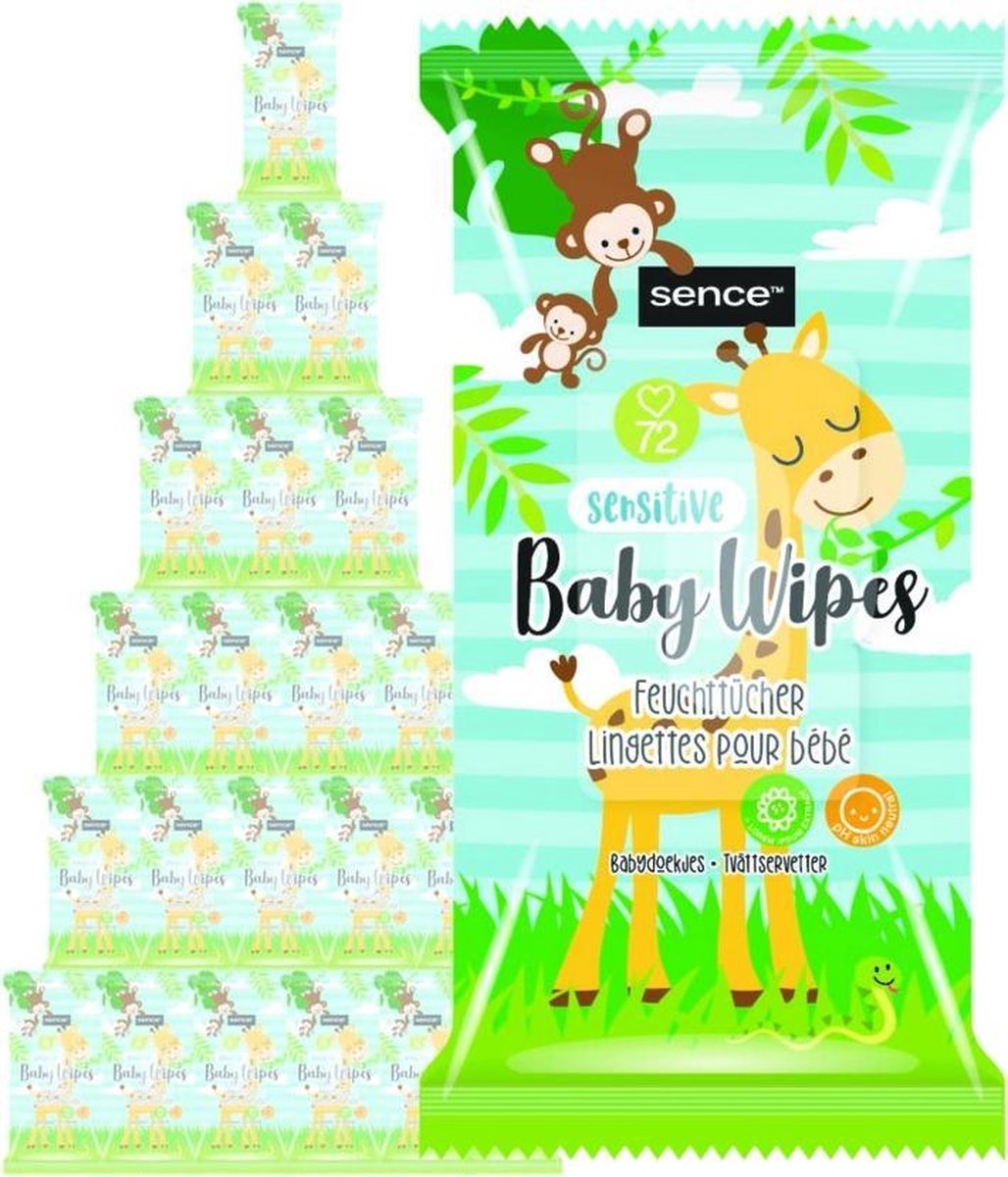 24x Sence Baby Billendoekjes Sensitive 72 stuks
