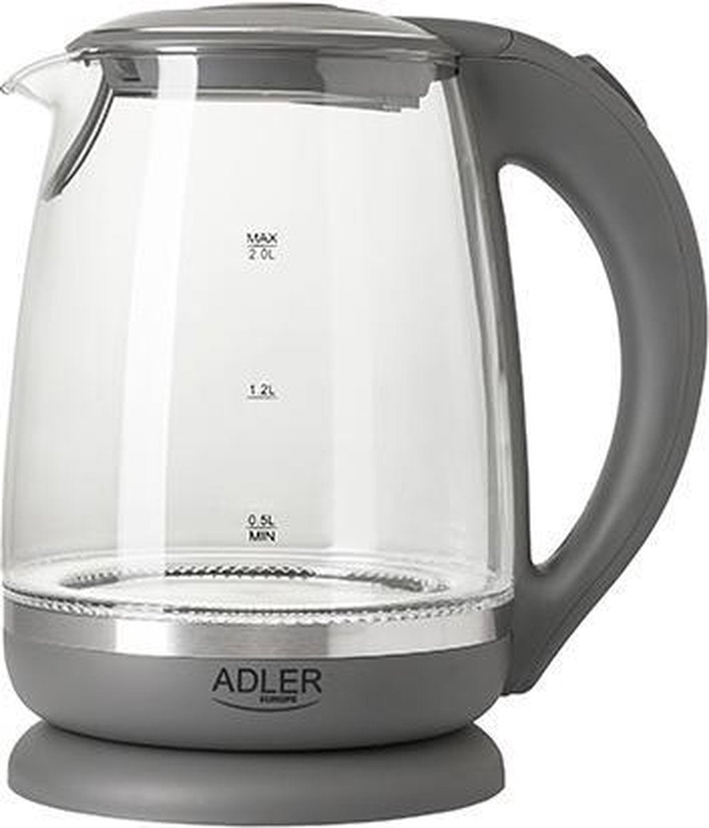 Adler AD 1286 - waterkoker 2 Ltr - Grijs