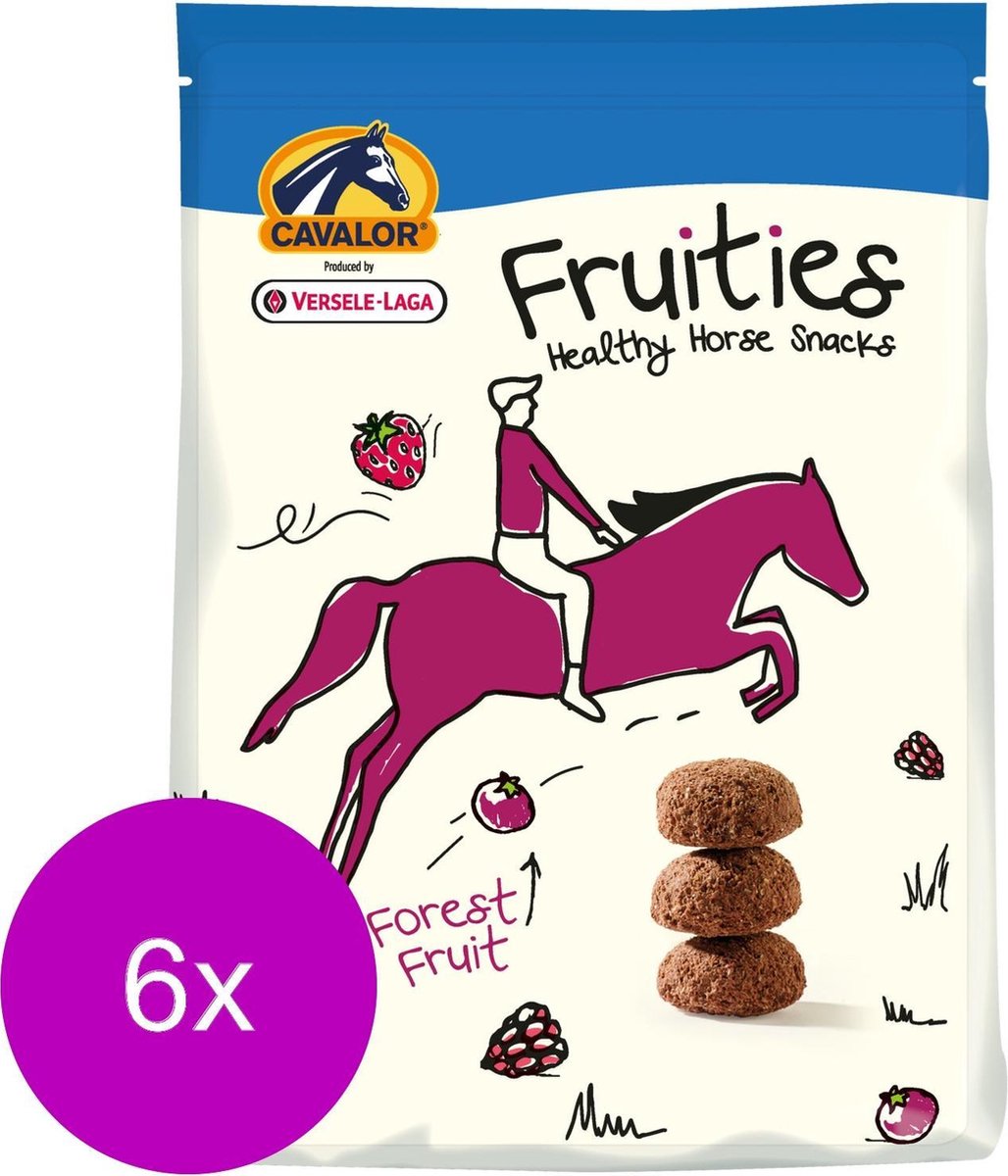 Cavalor Fruities Versnapering - Paardensnack - 6 x 750 g