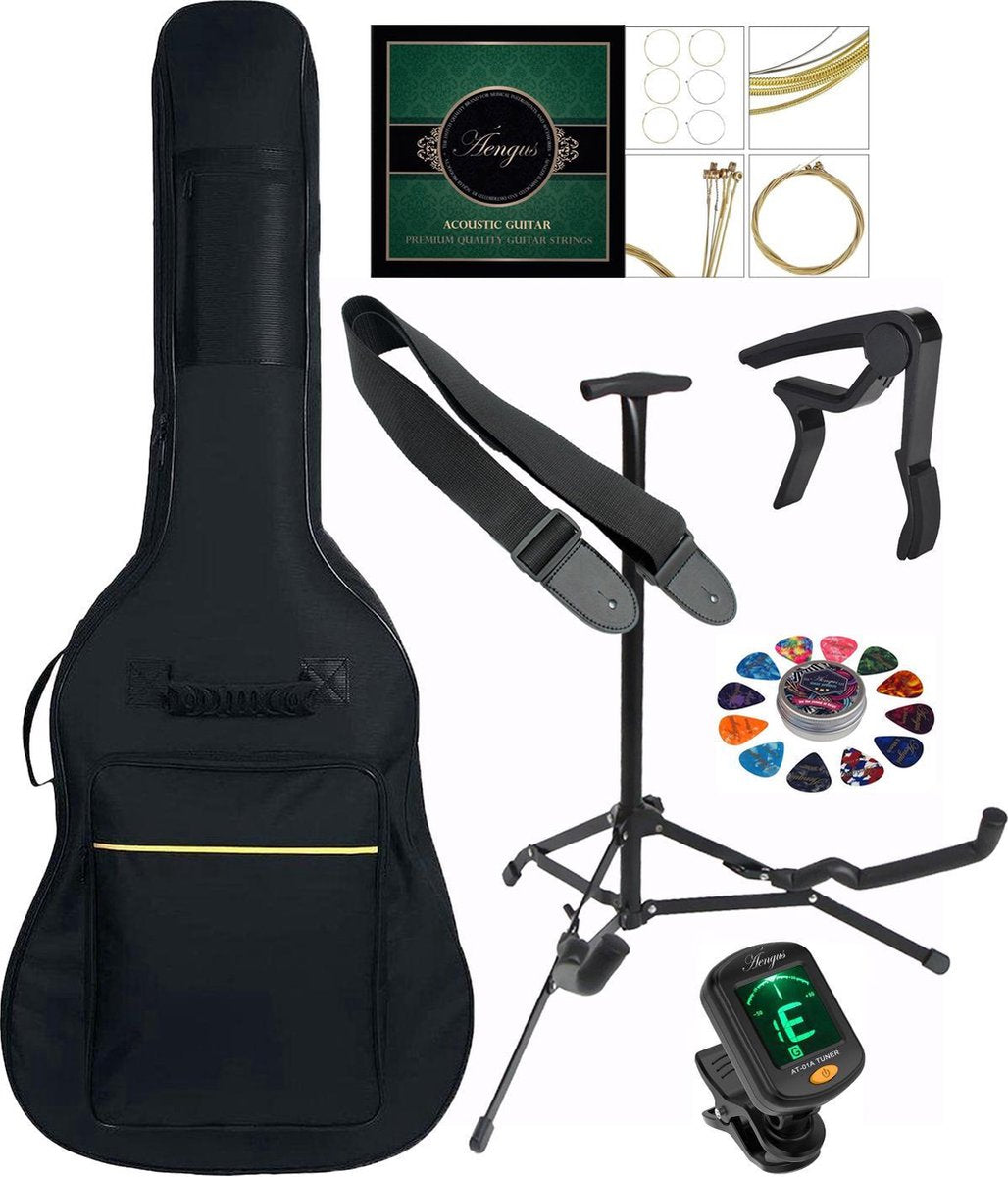 Áengus accessoires set voor Western en Akoestische Gitaar