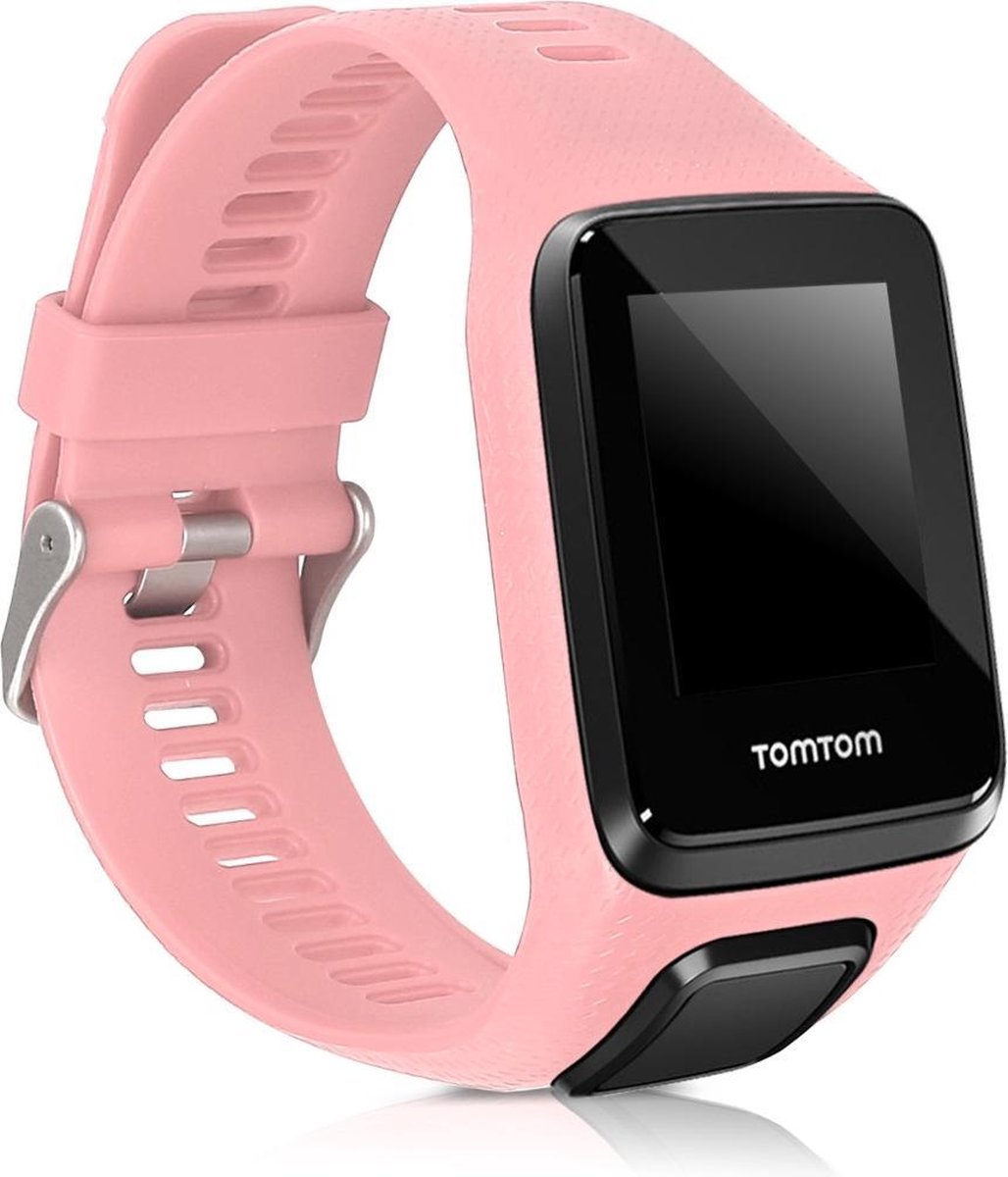 kwmobile horlogeband voor TomTom Adventurer/Runner 3/Spark 3/Golfer 2 - siliconen armband voor fitnesstracker - ros�goud